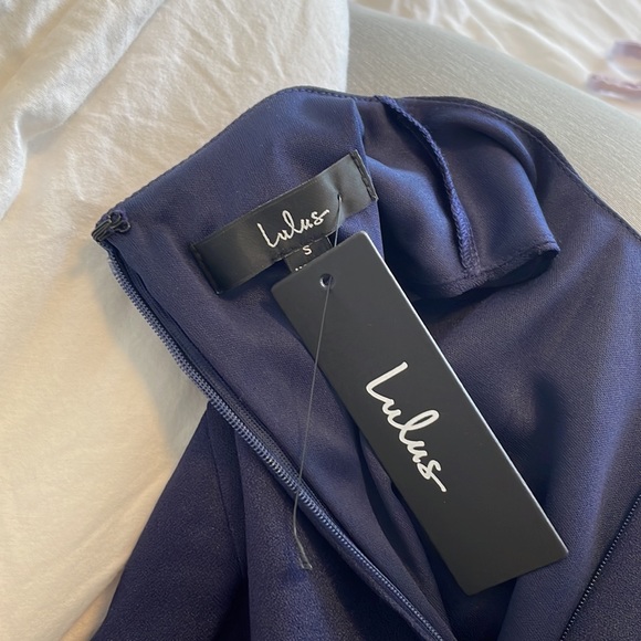 Lulus blue dress with pockets. Size small with tags - Picture 8 of 8